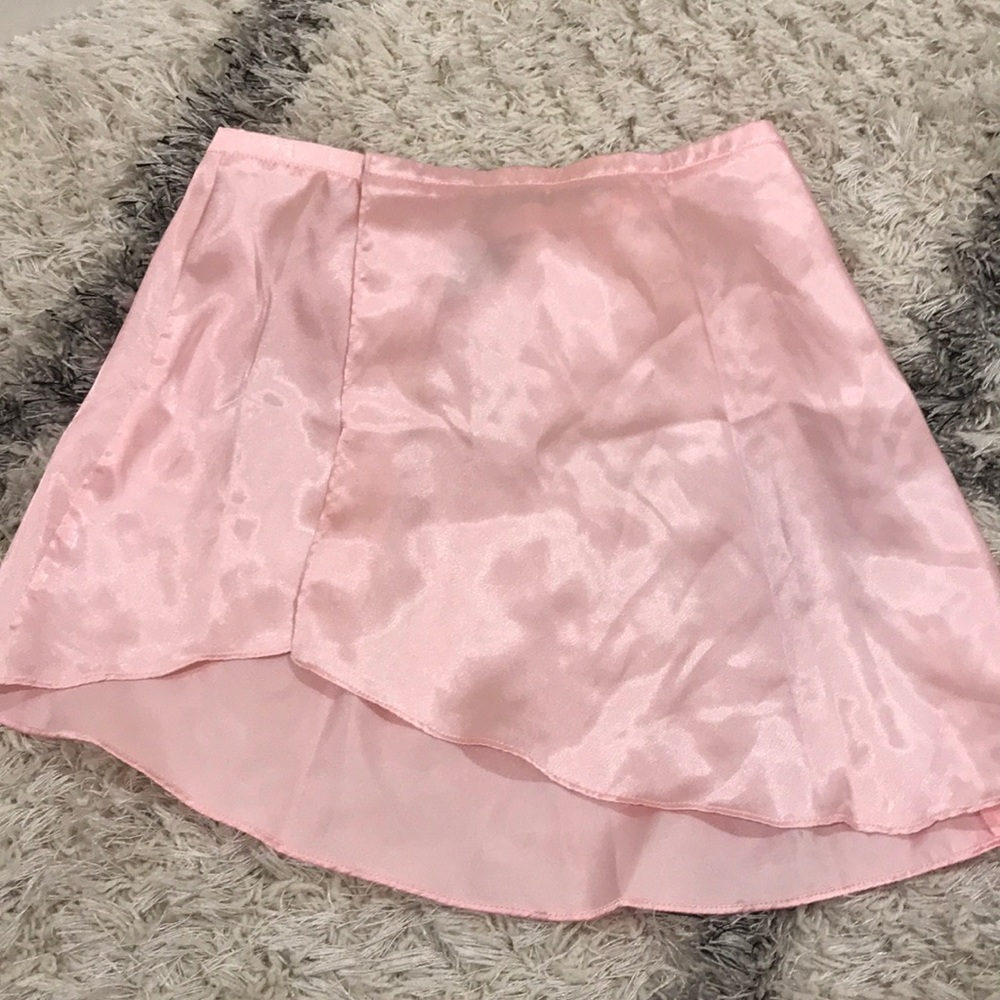 Herpony pink silk skirt